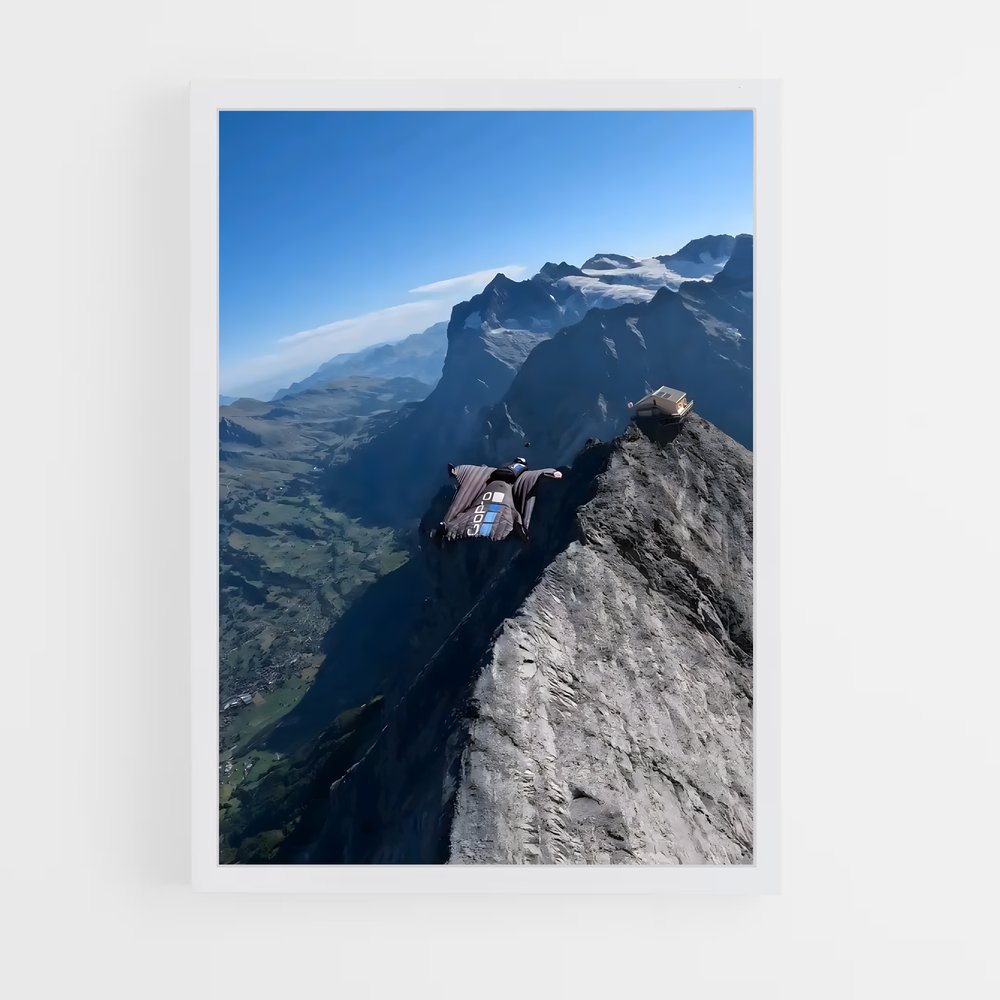 Poster Ascension Aérienne – affiche Vol en wingsuit (vue 3)